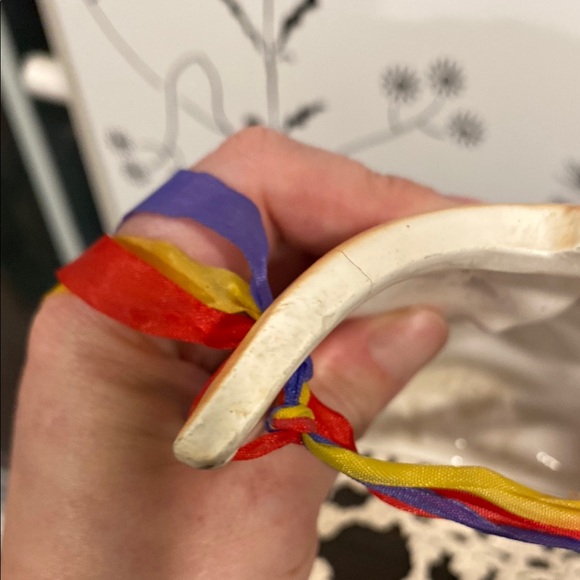 Colorful Ceramic Mask with Ribbon Accents - Picture 3 of 4